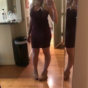 Bodycon Maroon Mini Dress